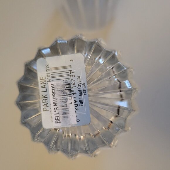 Mikasa Park Lane Full Lead Crystal Ribbed Tumbler Tall Made In France - Picture 5 of 5